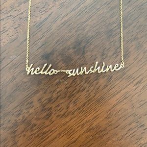 Kate Spade Hello Sunshine necklace